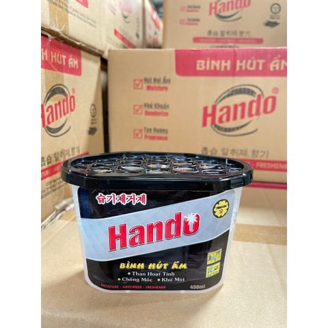 Bình Hút Ẩm Hando 450ml - Than Hoạt Tính Khử Mùi Ẩm Mốc Cho Tủ Quần Áo, Tủ Giày, Tủ Bếp - Giải Pháp Giữ Đồ Đạc Khô Ráo