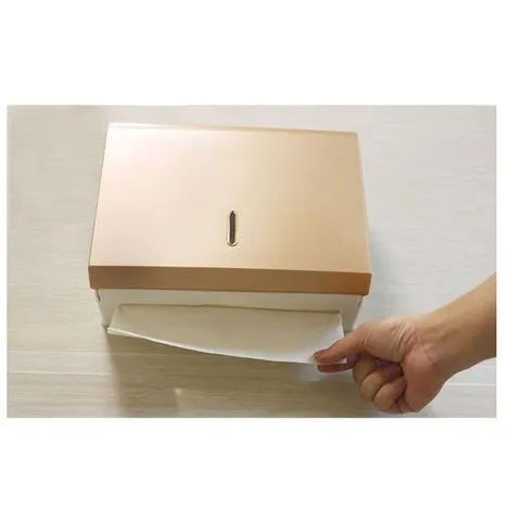 Hộp đựng giấy lau tay gắn tường nhựa ABS (Vàng) 376060