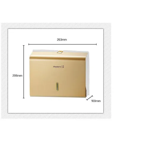 Hộp đựng giấy lau tay gắn tường nhựa ABS (Vàng) 376060