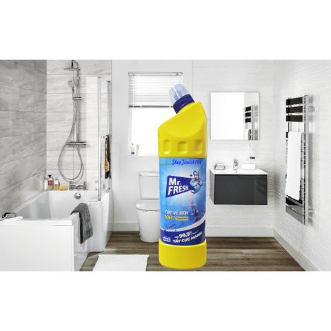 Chai Tẩy Vệ Sinh Toilet Hương Lavender Mr.Fresh 900ml - Tẩy Sạch, Diệt Khuẩn, An Toàn cho Bề Mặt Nhà Tắm
