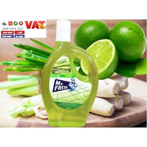 Nước Thơm Lau Sàn Mr.Fresh 5L Hương Cam Quế - Tẩy Rửa An Toàn, Diệt Khuẩn, Thơm Mát, Dùng Cho Mọi Loại Sàn Nhà