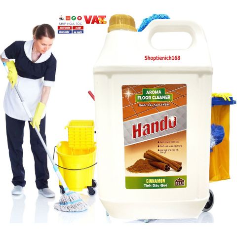 Nước Thơm Lau Sàn Nhà Hando 20L - Hương Quế Tự Nhiên, An Toàn Cho Gia Đình, Diệt Vi Khuẩn Hiệu Quả, Sạch Sẽ Bóng Bẩy