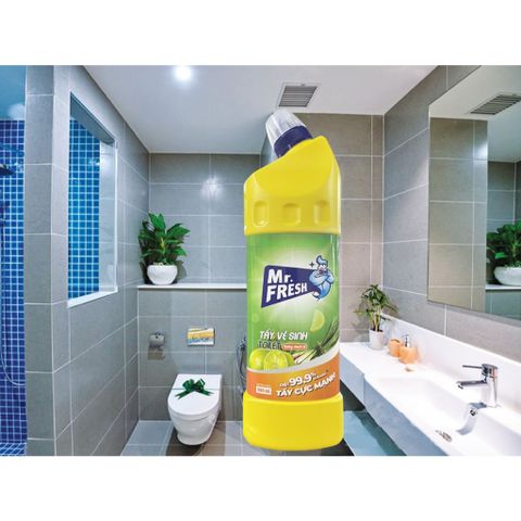 Chai Tẩy Vệ Sinh Toilet Đậm Đặc Mr.Fresh 900ml - Chanh Sả, Diệt Khuẩn, Khử Mùi Hiệu Quả Cho Nhà Tắm