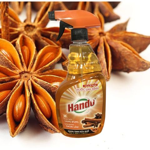 Nước Lau Kính Siêu Sạch Hando Hương Quế 680ml - Sáng Bóng Hiệu Quả, Vệ Sinh Kính Ô Tô, Gương, Màn Hình Tivi Tốt Nhất