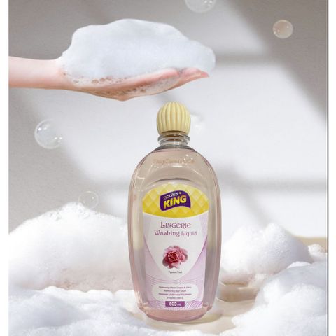Nước Giặt Đồ Lót Golden King 500ml Hương Hồng - Kháng Khuẩn, Khử Mùi Hiệu Quả, An Toàn Cho Da Nhạy Cảm