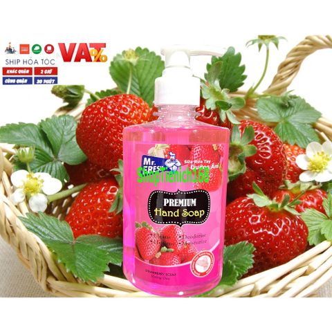 Nước Rửa Tay Khử Mùi Mr.Fresh 500ml - Thơm Sạch, Chống Khuẩn Hương Chanh Sả, Giữ Mềm Mại Da Tay