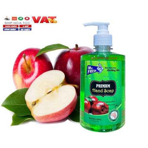 Nước Rửa Tay Khử Mùi Mr.Fresh 500ml - Thơm Sạch, Chống Khuẩn Hương Chanh Sả, Giữ Mềm Mại Da Tay