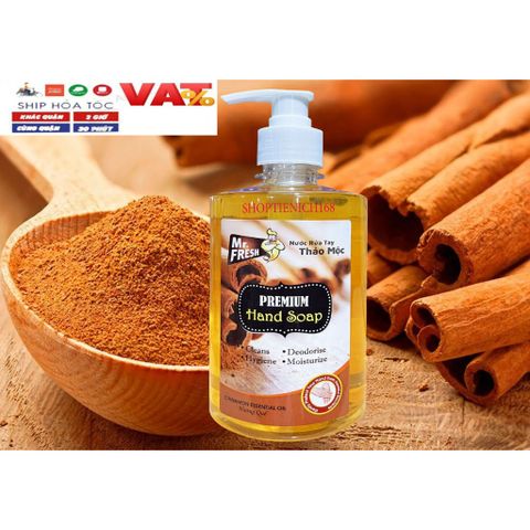 Nước Rửa Tay Khử Mùi Mr.Fresh 500ml - Thơm Sạch, Chống Khuẩn Hương Chanh Sả, Giữ Mềm Mại Da Tay