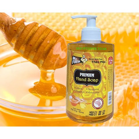 Nước Rửa Tay Khử Mùi Mr.Fresh 500ml - Hương Thảo Dược Trà Xanh, Kháng Khuẩn, Làm Sạch Mềm Mại, Sản Phẩm Chăm Sóc Cá Nhân Cao Cấp