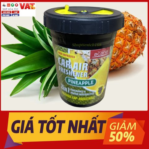 Sáp Thơm Cao Cấp Acana 130g - Hương Dịu Nhẹ Từ Hoa Quả Tự Nhiên, Khử Mùi Cho Xe Hơi, Phòng Ngủ & Tủ Quần Áo