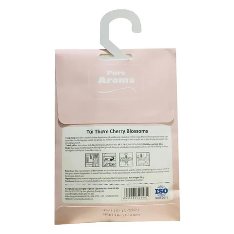 Túi Thơm Treo Tủ Quần Áo Maden Việt Nam - Hương Bell Orchid Giúp Khử Mùi và Tỏa Hương Hoa Tự Nhiên Ấm Áp