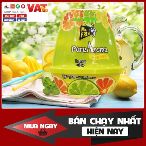 Sáp Thơm Đuổi Muỗi Mr.fresh 220g Hương Thiên Nhiên (Mộc Lan, Dứa, Nho, Đào) - Khử Mùi, Thư Giãn, An Toàn Cho Gia Đình