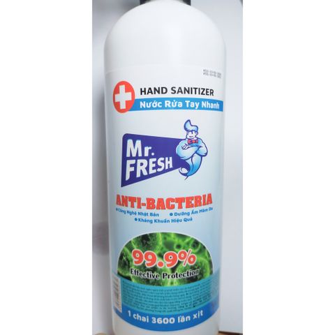 Xịt kháng khuẩn ,rửa tay , đồ dùng đa năng Mr.Fresh 500ml 376178