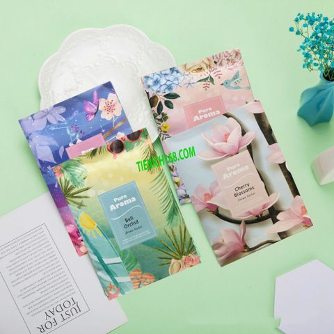 Combo 4 Túi Thơm Treo Tủ Quần Áo Maden - Hương Hoa Tự Nhiên, Khử Mùi Hiệu Quả, Thơm Ngát Dài Lâu, Quà Tặng Tuyệt Vời