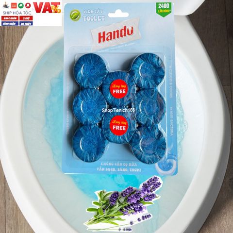 Viên tẩy và làm thơm toilet Hando 6 viên - Khử mùi, tẩy sạch bồn cầu hiệu quả, giữ vệ sinh an toàn cho sức khỏe gia đình