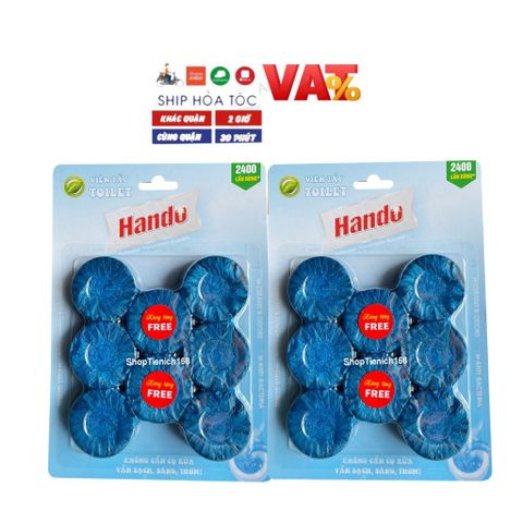 Viên tẩy và làm thơm toilet Hando 6 viên - Khử mùi, tẩy sạch bồn cầu hiệu quả, giữ vệ sinh an toàn cho sức khỏe gia đình
