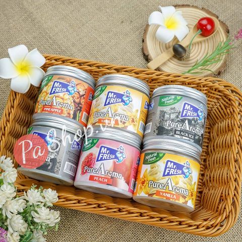 Sáp Thơm Phòng Khử Mùi Pure Aroma 230g - Hương Vani Tươi Mát, Khử Mùi Thuốc Lá, Dùng Cho Nhà, Xe, Tủ Quần Áo