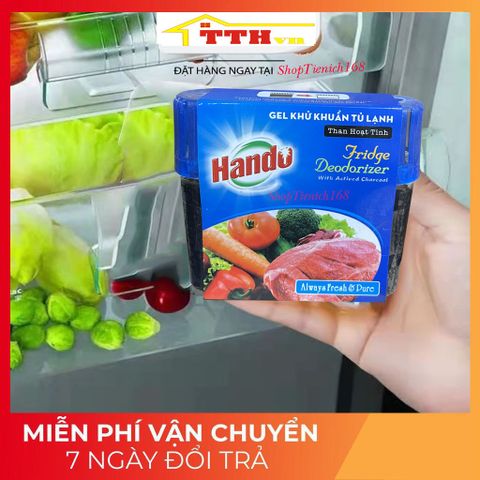 Bộ 2 Gel Khử Mùi Tủ Lạnh Hando 150g - Diệt Khuẩn, Giữ Thực Phẩm Tươi Ngon, An Toàn Cho Gia Đình