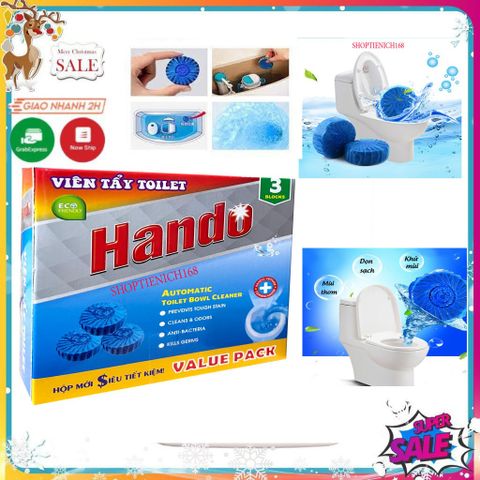 Viên Tẩy Bồn Cầu Khử Mùi Tự Động - Hộp 5 Viên Duy Trì Sáng Bóng và Kháng Khuẩn Cho Nhà Tắm Sạch Sẽ, Thơm Mát