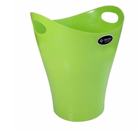Thùng Đựng Rác Nhựa Bóng 2 Quai Xách Màu Xanh Lá - Thiết Kế Đẹp, Dễ Dàng Sử Dụng Cho Không Gian Nhà Ở