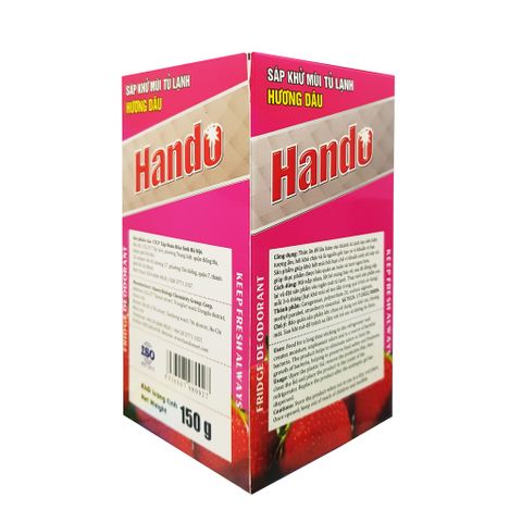 Sáp thơm khử mùi tủ lạnh Hando 160g - Hương Chanh, Hương Táo, Hương Dâu - Khử mùi hiệu quả đến 2 tháng, Thiết kế đẹp mắt, an toàn sử dụng