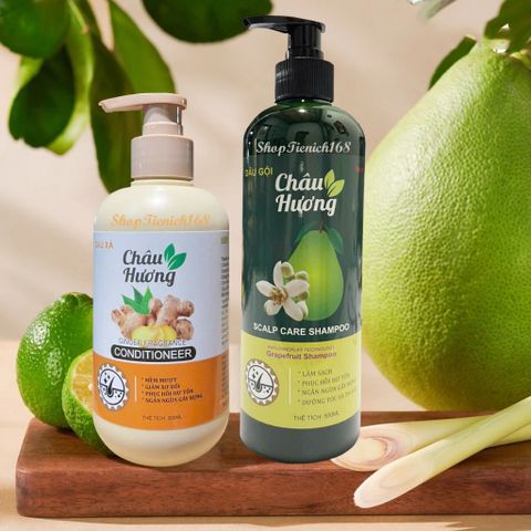 Dầu Gội Hương Bưởi Châu Hương 500ml - Phục Hồi Tóc Hư Tổn, Ngăn Ngừa Gãy Rụng, Dưỡng Tóc Suôn Mượt Tự Nhiên