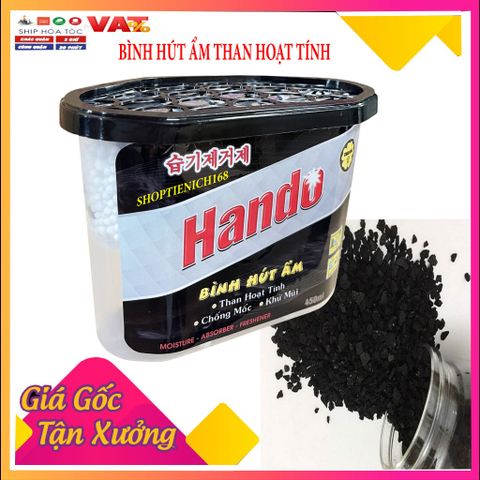 Bộ 5 Bình Hút Ẩm Khử Mùi Hando 450ml Lavender - Giữ Nơi Ở Thoáng Mát, Chống Nấm Mốc Hiệu Quả