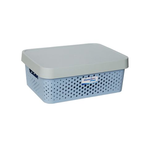 Hộp Nhựa Đựng Đồ Dạng Lưới Tiện Dụng Homestar Size L Màu Xanh - Giải Pháp Sắp Xếp Gọn Gàng Cho Gia Đình, Đồ Chơi, Và Sách Vở