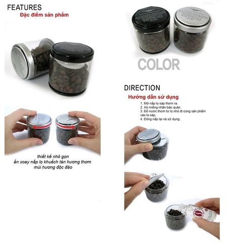 Nước Hoa Ô Tô Cao Cấp Hương Cà Phê Wine Hàn Quốc AW-A02 35ml - Khử Mùi, Tạo Không Gian Thoải Mái Cho Xe
