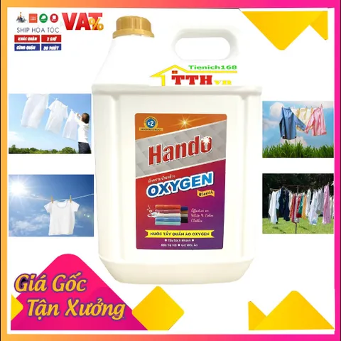 Nước Tẩy Trắng Quần Áo OXYGEN 1L - Giặt Sạch Đồ Len, Đồ Màu An Toàn Dành Cho Gia Đình