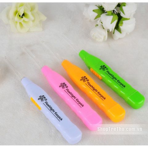 Dụng cụ lấy dáy tai kết hợp đèn soi đầu lấy mềm mại bằng silicon 1111 376423