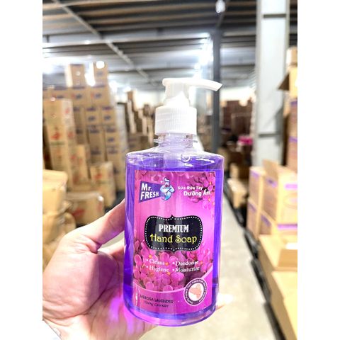 Nước Rửa Tay Sát Khuẩn Mr. Fresh 500ml Hương Nhài - Khử Mùi Diệt Khuẩn, Giữ Ẩm Da, Thảo Mộc Tự Nhiên, An Toàn Cho Gia Đình