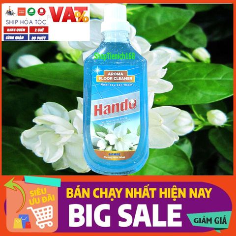 Nước Lau Sàn Đậm Đặc Siêu Sạch Hando 1L Hương Quế - Tẩy Rửa An Toàn, Diệt Khuẩn, Giúp Sàn Sáng Bóng, Khử Mùi Thiên Nhiên