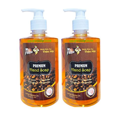 Combo 2 Nước rửa tay khử mùi Mr.Fresh 500ml - Hương Dứa Táo, Hương Dâu, Hương Quế - Kháng Khuẩn, Làm Sạch Tốt Nhất