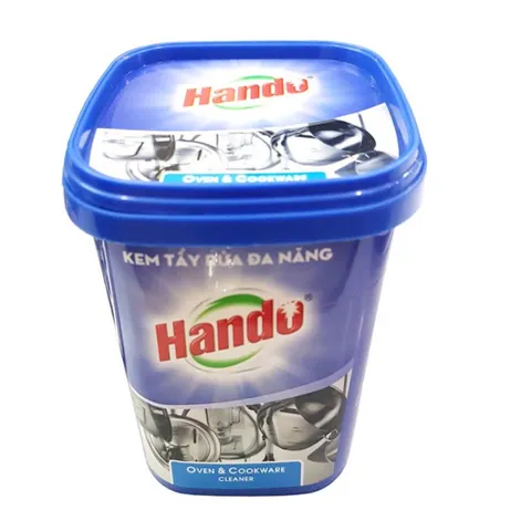 Kem tẩy rửa đa năng Hando 500g - Sạch vết ố, vết cháy xoong nồi, chảo, đồ gôm, thủy tinh, kim loại - Hàng chính hãng Việt Nam