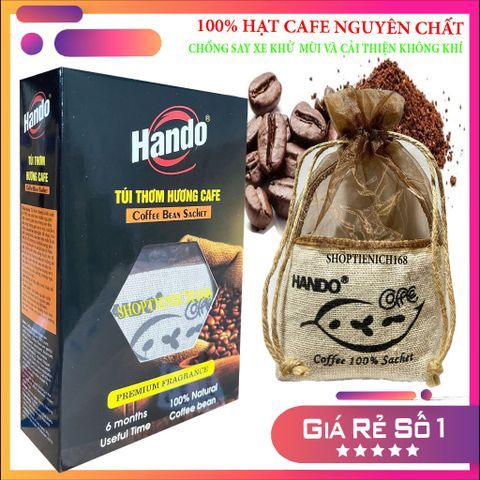 Túi Thơm Hương Cà Phê 100g Nguyên Chất Tienich168 TI48 (Nâu) - Khử Mùi, Thư Giãn, Trang Trí Văn Phòng, Ô Tô