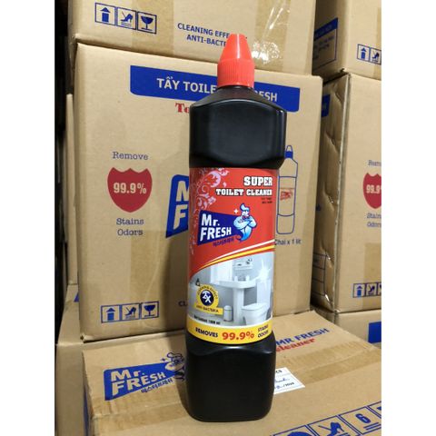 Nước tẩy rửa bồn cầu Mr.Fresh 1L - Diệt khuẩn 99.9%, Không mùi khó chịu, Hương hoa tươi mát - Sạch sẽ, An toàn cho mọi bề mặt