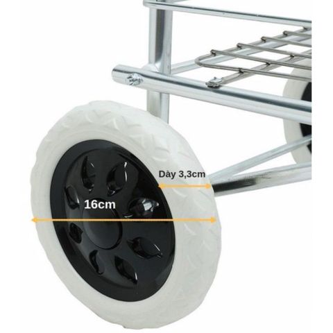 Xe Đi Chợ Đa Năng Hợp Kim Nhôm 35L TI850 - Giỏ Hàng Tiện Lợi, Tải Trọng 35kg, Giúp Chị Em Mua Sắm Dễ Dàng Hơn