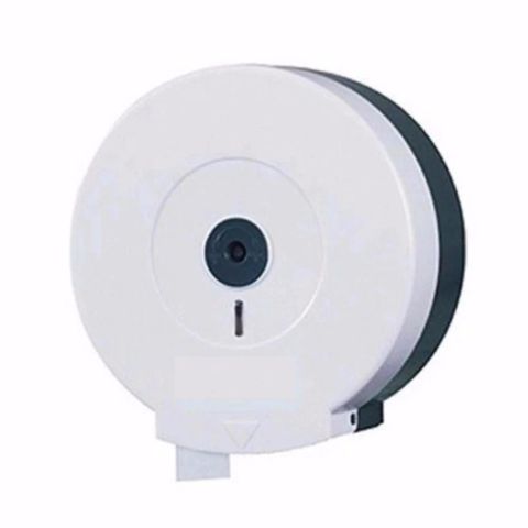 Hộp Đựng Giấy Vệ Sinh Gắn Tường Cỡ Lớn 26x26cm Trắng - Nhựa PP Bền Đẹp, Thiết Kế Tiện Dụng, Dễ Thay Lõi