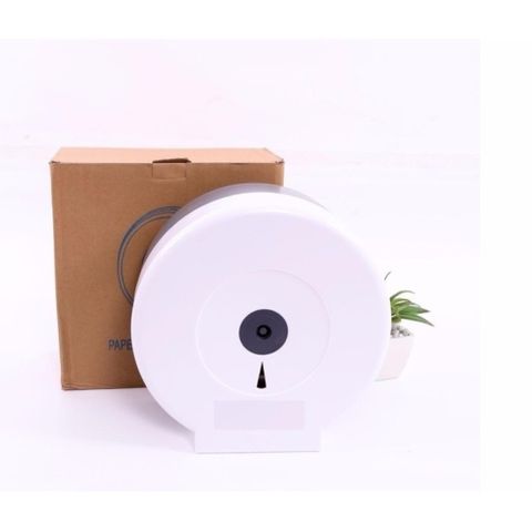 Hộp Đựng Giấy Vệ Sinh Gắn Tường Cỡ Lớn 26x26cm Trắng - Nhựa PP Bền Đẹp, Thiết Kế Tiện Dụng, Dễ Thay Lõi