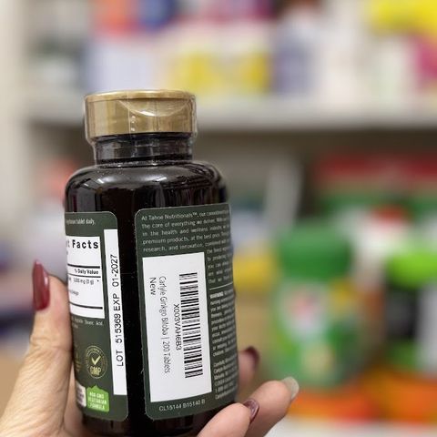 Viên Uống Ginkgo Biloba Tahoe Nutritionals 3000mg - Hỗ Trợ Tăng Cường Trí Nhớ và Tuần Hoàn Máu Não, Giảm Stress, Tinh Thần Minh Mẫn