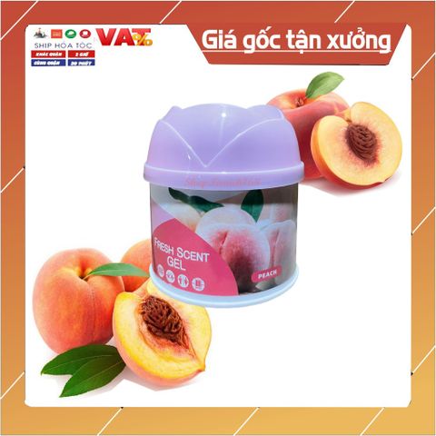 Sáp thơm phòng Hando 87g Khử Mùi Hương Đào - Tạo Hương Thơm Tự Nhiên Cho Nhà Bếp, Phòng Ngủ, Xe Hơi, Thoáng Mát, Dễ Chịu
