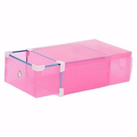 Bộ 8 Hộp Đựng Giày Trong Suốt Viền Kim Loại - Giữ Sạch và Ngăn Nắp Cho Giày Dép Thông Minh và Tiện Lợi