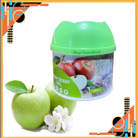 Bộ 4 Sáp Thơm Khử Mùi Hando 87g - Hương Táo Tự Nhiên, Thiết Kế Đẹp, Phù Hợp Trang Trí Và Quà Tặng