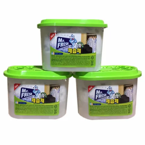 Bộ 3 Bình Hút Ẩm Than Hoạt Tính Khử Khuẩn Mr.Fresh 256g - Giữ Đồ Khô Ráo, Chống Mốc, Khử Mùi Hiệu Quả