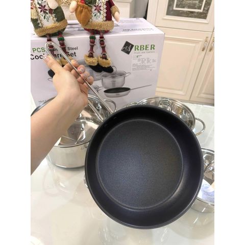 Bộ nồi inox 5 món Arber SALMON - Tiện lợi cho mọi bữa ăn, chất liệu cao cấp, bảo hành 12 tháng, lý tưởng cho nhà bếp hiện đại