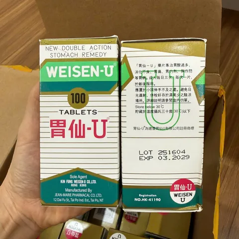 Dạ dày Weisen U 100 viên