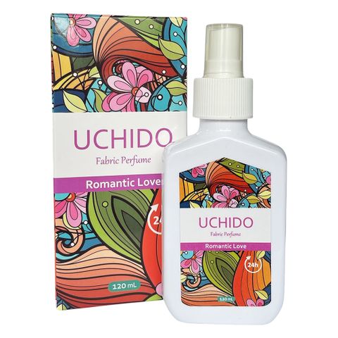Xịt thơm Khử mùi Kháng khuẩn UCHIDO 120ml - Hương Hawaii Sunrise, Romantic Love, L'labo Unisex cho quần áo, chăn, sofa, giày