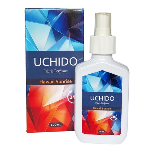 Xịt thơm Khử mùi Kháng khuẩn UCHIDO 120ml - Hương Hawaii Sunrise, Romantic Love, L'labo Unisex cho quần áo, chăn, sofa, giày