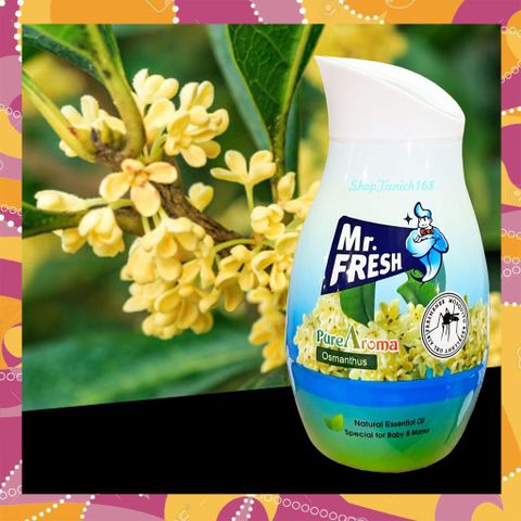 Sáp Thơm Đuổi Muỗi Mr.Fresh Hương Mộc Lan 200g - Khử Mùi Tự Nhiên & Thư Giãn Không Hóa Chất cho Gia Đình